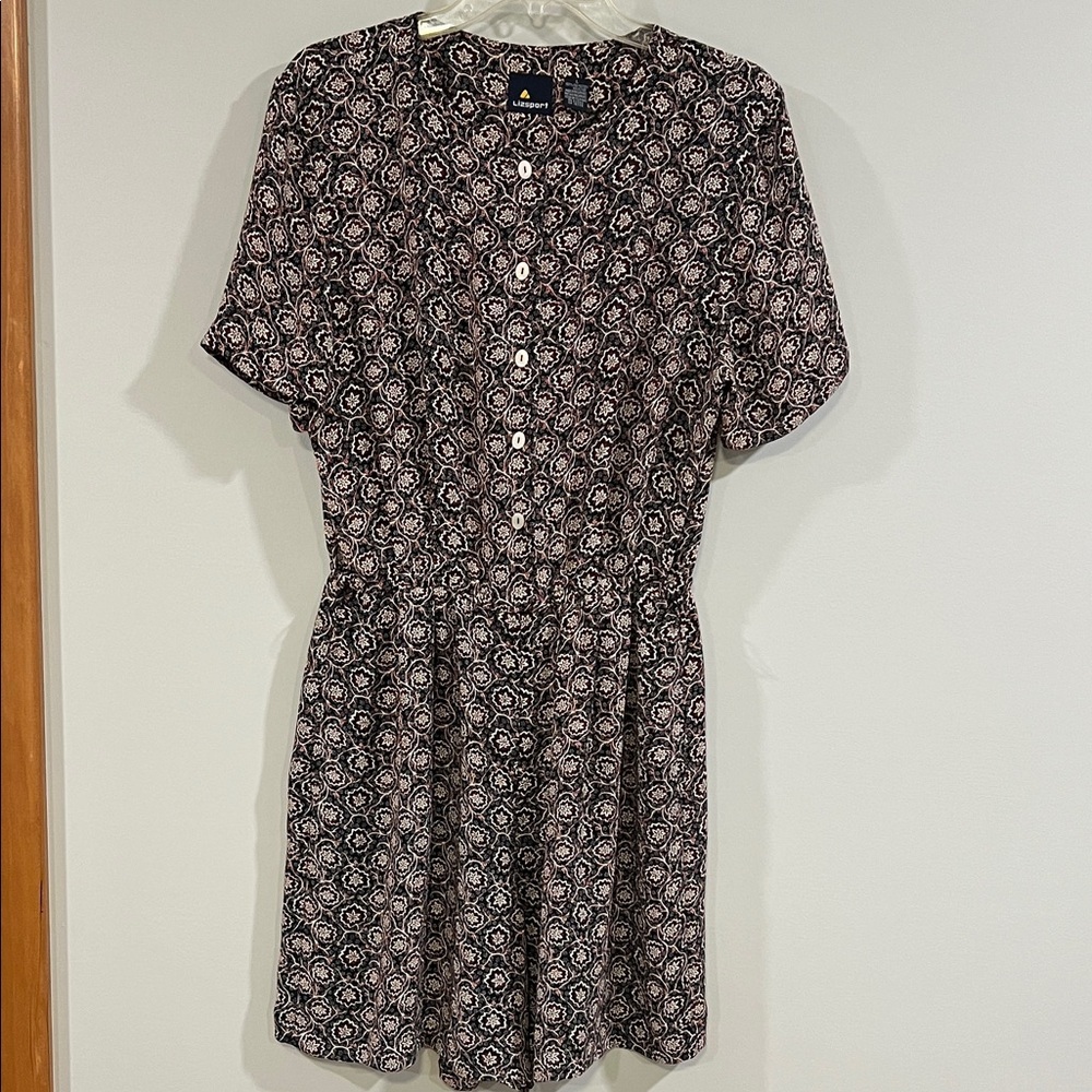 LizSport -‎ L, polyester vintage romper, patterned/floral